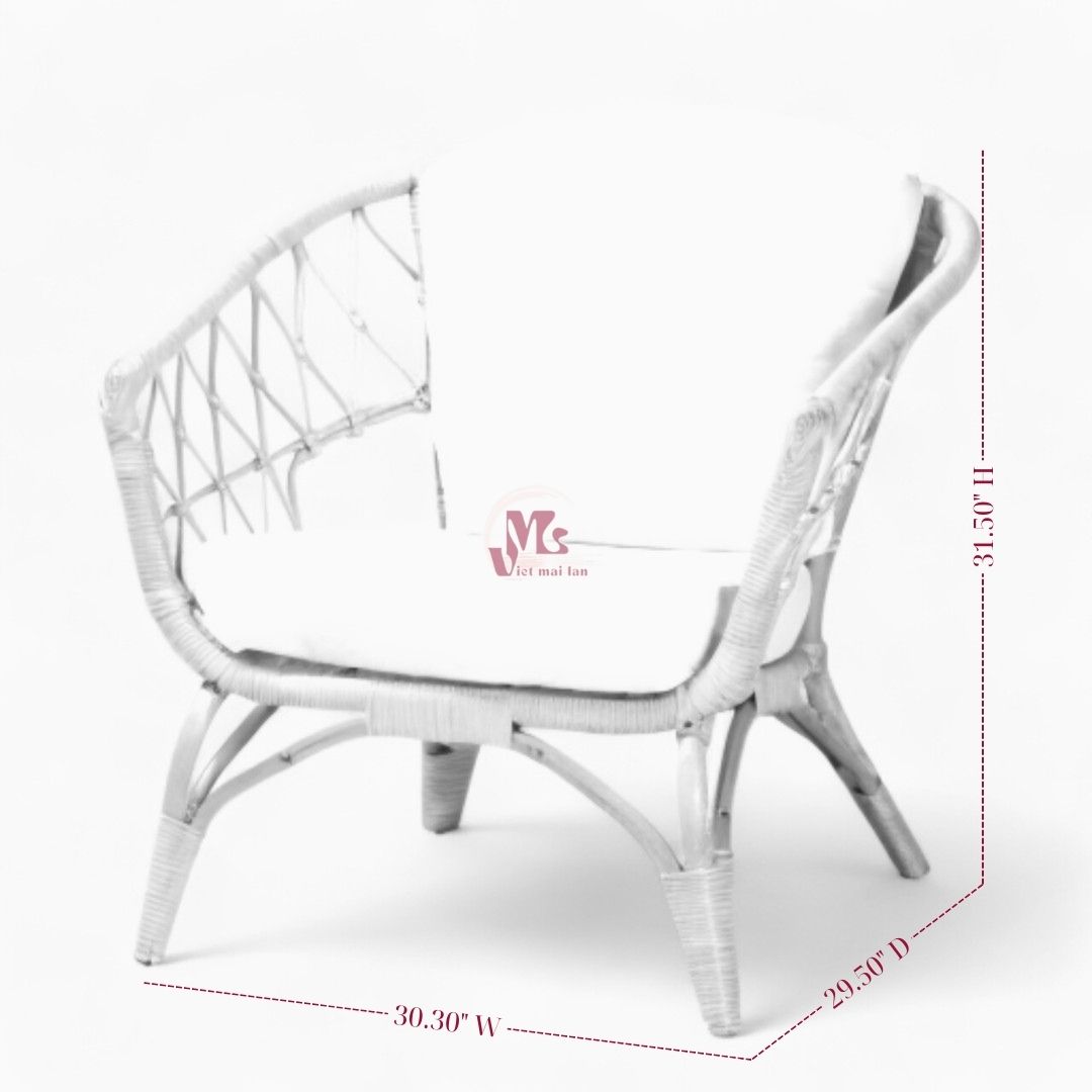 Modern Rattan Chair for Living Room