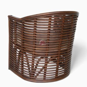 Brown Rattan Lounge Chair