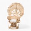 Natural Peacock Rattan Lounge Chair