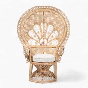 Natural Peacock Rattan Lounge Chair