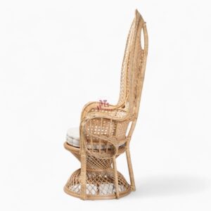 Natural Peacock Rattan Lounge Chair