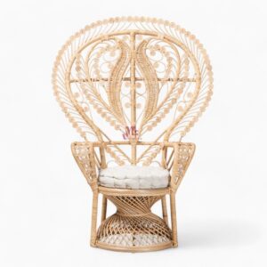 Handmade Peacock Rattan Lounge Chair