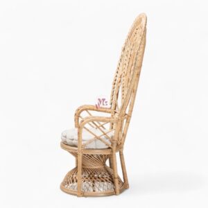 Handmade Peacock Rattan Lounge Chair