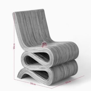 High back Wicker rattan Lounge Chair