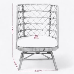 Wicker Rattan Lounge Chair