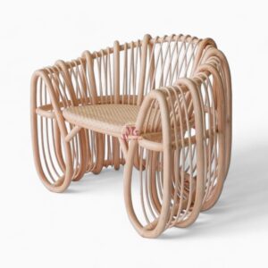 Luxury Wicker Rattan Lounge Chair