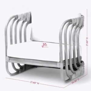 Rattan Arm chair with Cushion