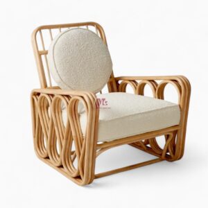 Vintage Rattan Lounge Chair