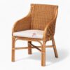 Brown Wicker Rattan Lounge Chair