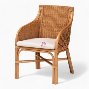Brown Wicker Rattan Lounge Chair