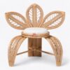 Rattan Flower Arm Chair