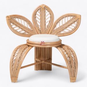 Rattan Flower Arm Chair