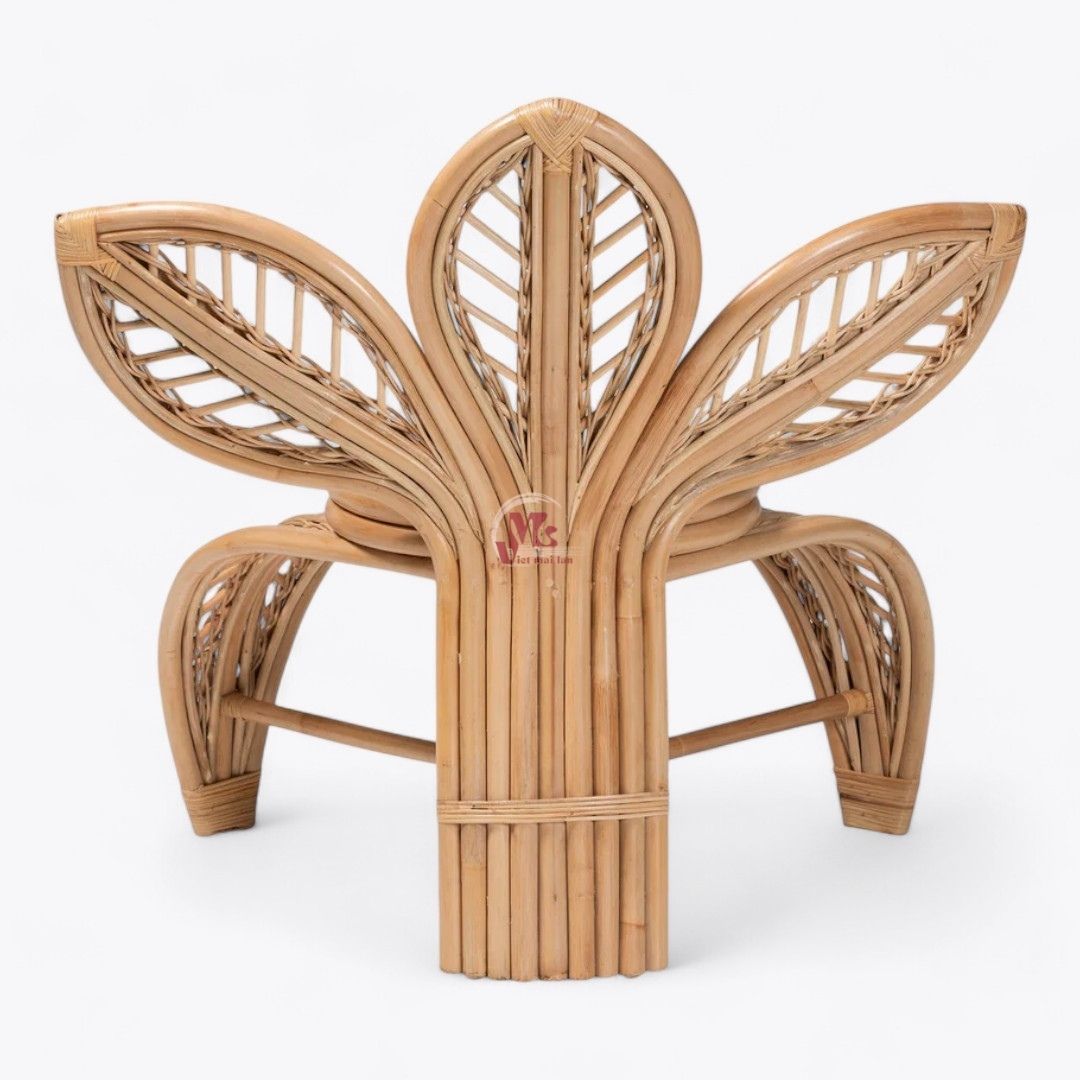Rattan Flower Arm Chair