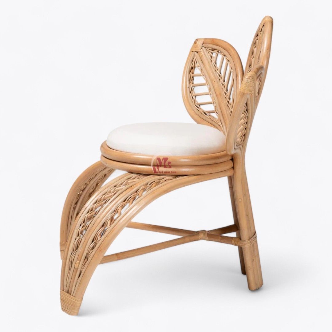 Rattan Flower Arm Chair