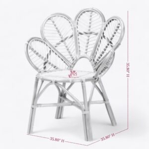 Rattan Flower Lounge Chair