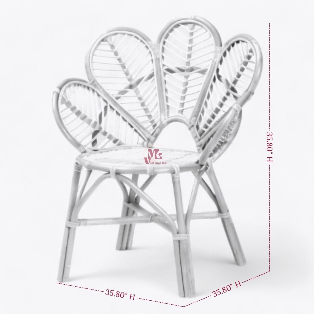 Rattan Flower Lounge Chair