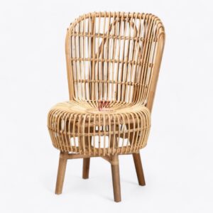 High Back Rattan Arm Chair
