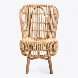 High Back Rattan Arm Chair
