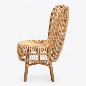 High Back Rattan Arm Chair