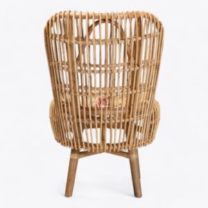 High Back Rattan Arm Chair