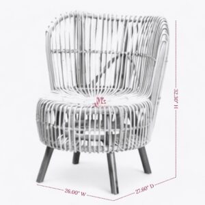 Rattan Accent Lounge Chair