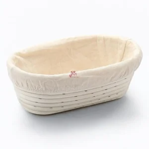 Off-White Ellipse Bread Proofing Basket