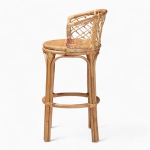 Modern Rattan Wicker Bar Stool