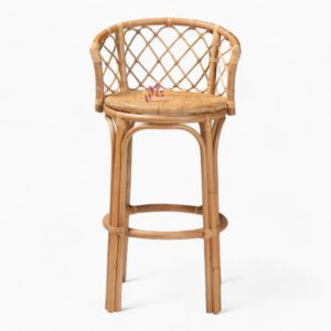 Modern Rattan Wicker Bar Stool