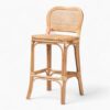 Simple Wicker Rattan Bar Stool
