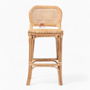 Simple Wicker Rattan Bar Stool