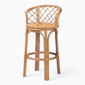 Modern Rattan Wicker Bar Stool