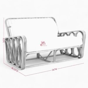 Natural Wicker Rattan Sofa