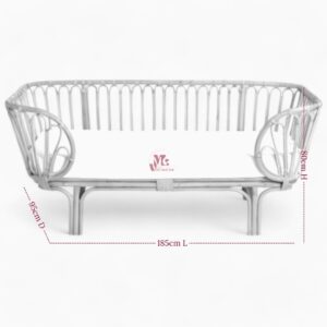 Vintage Wicker Rattan Sofa