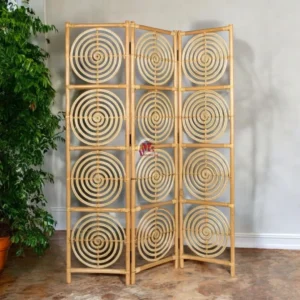 Modern Rattan Room Divider