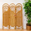 Wicker Rattan Room Divider Screen