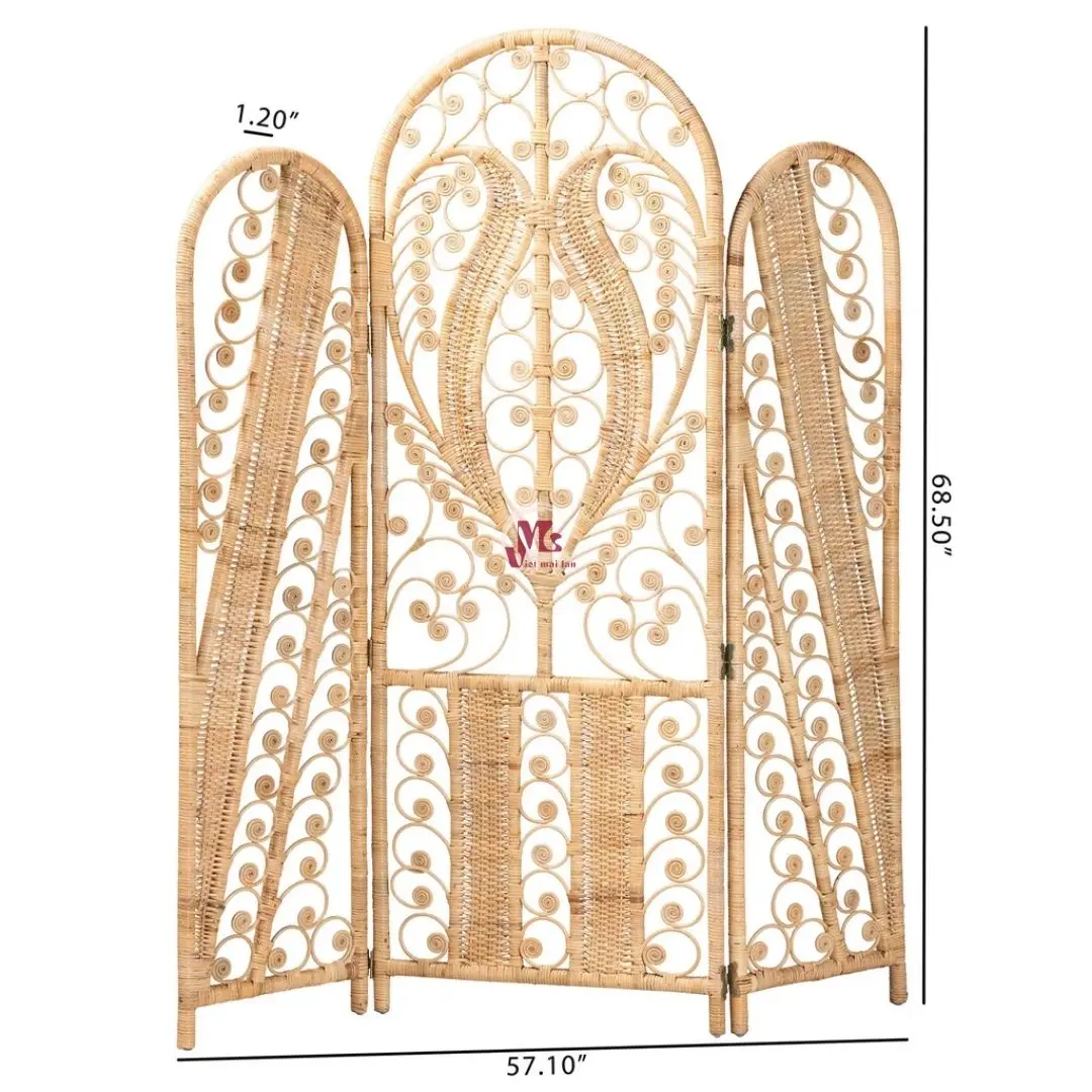 Handmade Rattan Room Divider