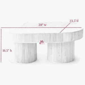 Wicker Rattan Table for Living Room