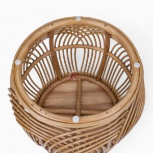 Vintage Wooden and Rattan Coffee Table