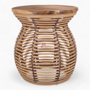Round Rattan Coffee Table