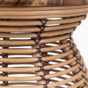 Round Rattan Coffee Table
