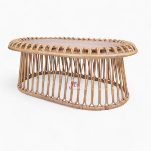 Oval Rattan Coffee Table