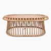 Oval Rattan Coffee Table