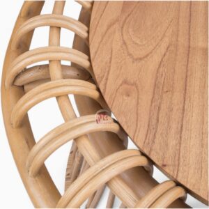 Oval Rattan Coffee Table