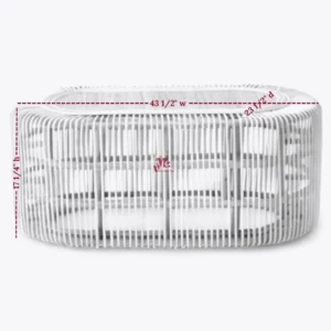 Wicker Oval Rattan Table