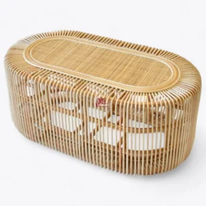 Wicker Oval Rattan Table