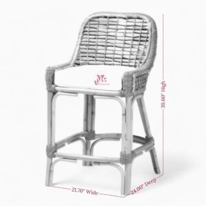 Woven Seagrass Bar Chair