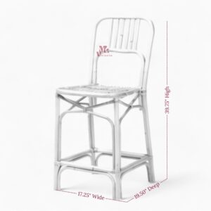 Bohemian Rattan Bar Chair