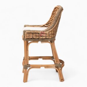 Woven Seagrass Bar Chair