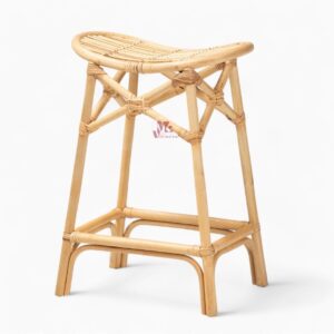 Bohemian Wicker Rattan Bar Chair