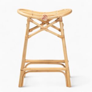 Bohemian Wicker Rattan Bar Chair